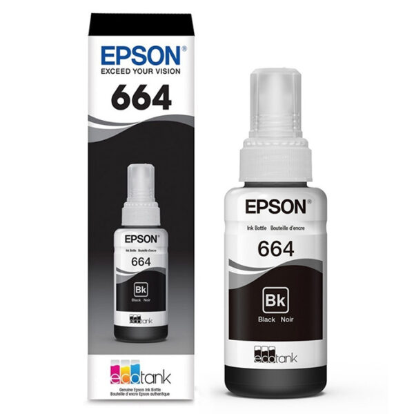 Bote de Tinta Epson T664 Negro